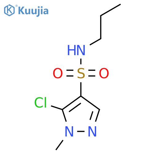 5-chloro-1-methyl-N-propyl-1H-pyrazole-4-sulfonamide structure