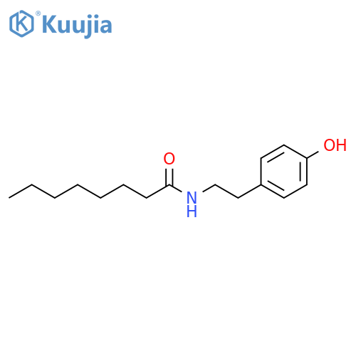 Octanamide, N-[2-(4-hydroxyphenyl)ethyl]- structure