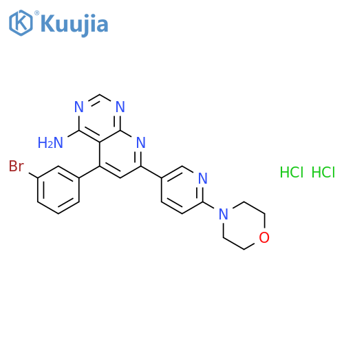 5-(3-Bromophenyl)-7-6-(4-morpholinyl)-3-pyridinylpyrido2,3-dpyrimidin-4-amine structure