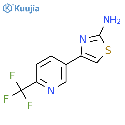 4-6-(trifluoromethyl)pyridin-3-yl-1,3-thiazol-2-amine structure