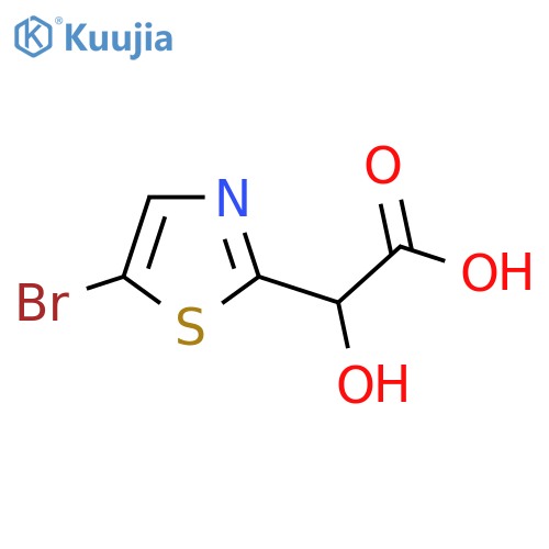 2-(5-Bromo-1,3-thiazol-2-yl)-2-hydroxyacetic acid structure