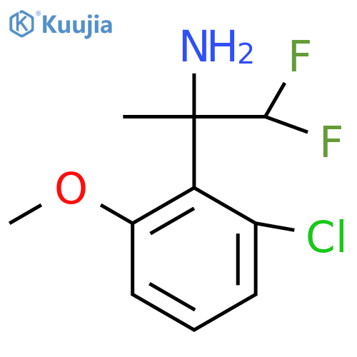 2-(2-chloro-6-methoxyphenyl)-1,1-difluoropropan-2-amine structure