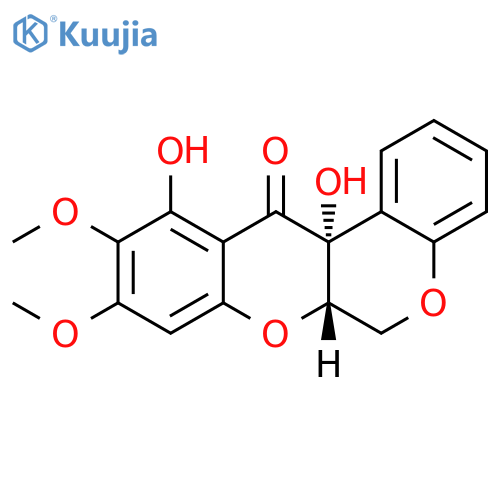 [1]Benzopyrano[3,4-b][1]benzopyran-12(6H)-one, 6a,12a-dihydro-11,12a-dihydroxy-9,10-dimethoxy-, (6aS,12aR)- structure