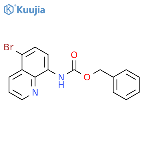 benzyl N-(5-bromoquinolin-8-yl)carbamate structure