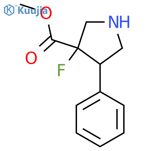 methyl 3-fluoro-4-phenylpyrrolidine-3-carboxylate structure
