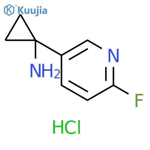 1-(6-Fluoro-3-pyridyl)cyclopropanamine hydrochloride structure