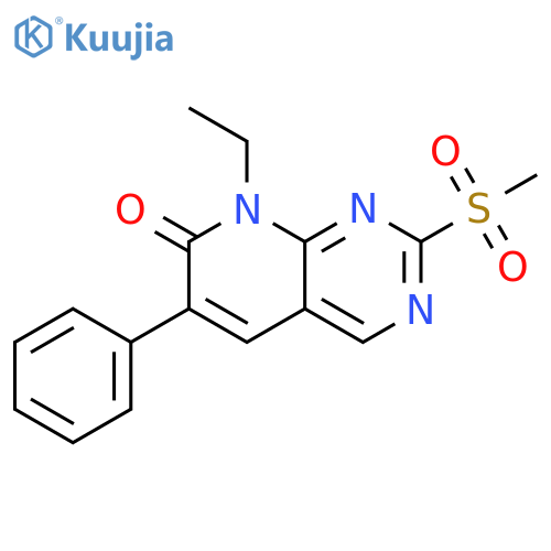 Pyrido[2,3-d]pyrimidin-7(8H)-one,8-ethyl-2-(methylsulfonyl)-6-phenyl- structure