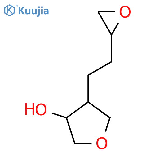 4-2-(oxiran-2-yl)ethyloxolan-3-ol structure
