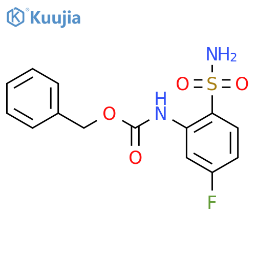 benzyl N-(5-fluoro-2-sulfamoylphenyl)carbamate structure