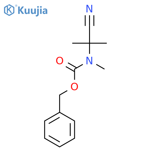benzyl N-(1-cyano-1-methylethyl)-N-methylcarbamate structure
