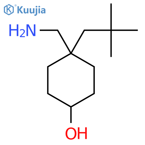 4-(aminomethyl)-4-(2,2-dimethylpropyl)cyclohexan-1-ol structure