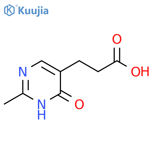 3-(2-methyl-4-oxo-1,4-dihydropyrimidin-5-yl)propanoic acid structure