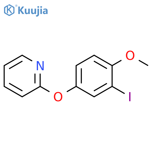 Pyridine, 2-(3-iodo-4-methoxyphenoxy)- structure