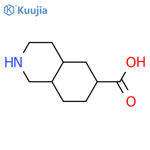 Decahydroisoquinoline-6-carboxylic acid structure