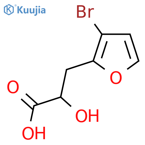 3-(3-bromofuran-2-yl)-2-hydroxypropanoic acid structure