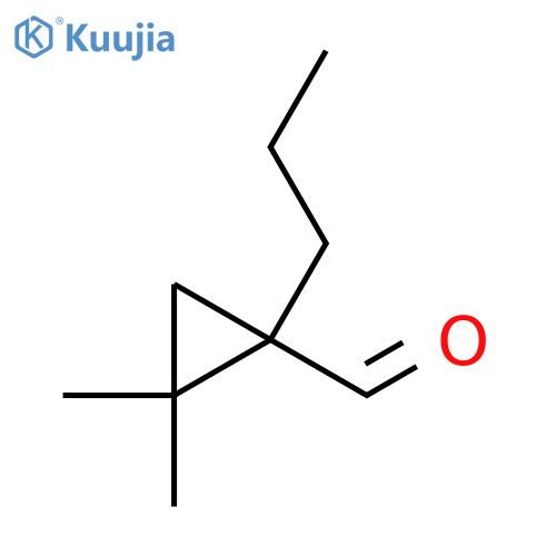 2,2-dimethyl-1-propylcyclopropane-1-carbaldehyde structure