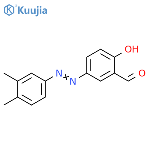 5-(3,4-Dimethyl-phenylazo)-2-hydroxy-benzaldehyde structure