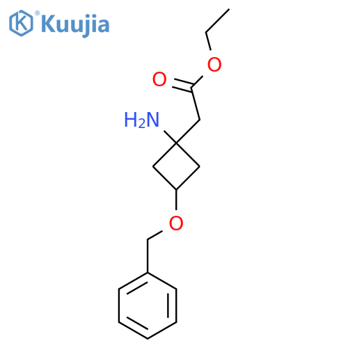 ethyl 2-1-amino-3-(benzyloxy)cyclobutylacetate structure