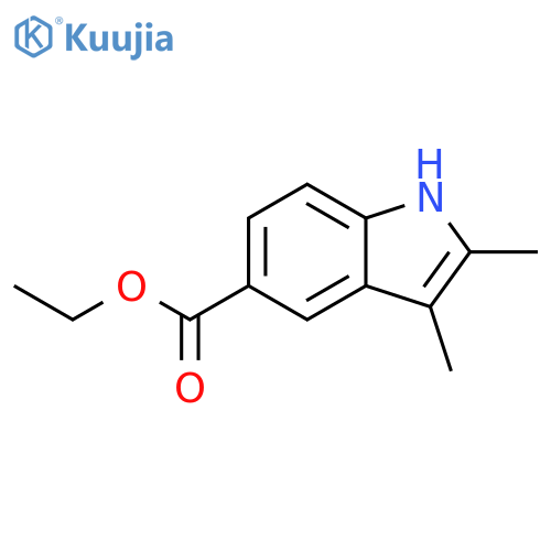 Ethyl 2,3-dimethyl-1H-indole-5-carboxylate structure
