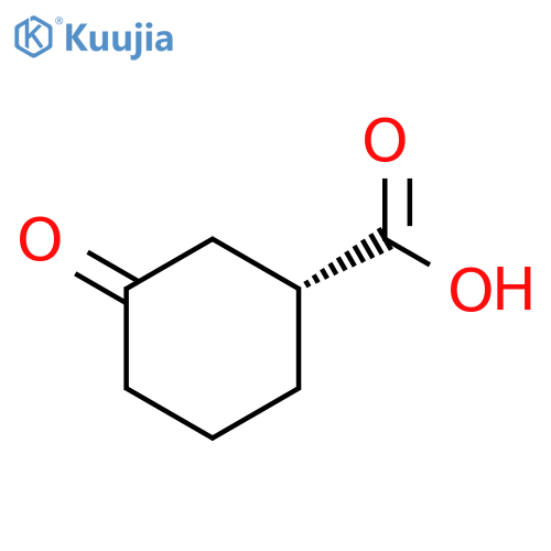 (1R)-3-oxocyclohexane-1-carboxylic acid structure