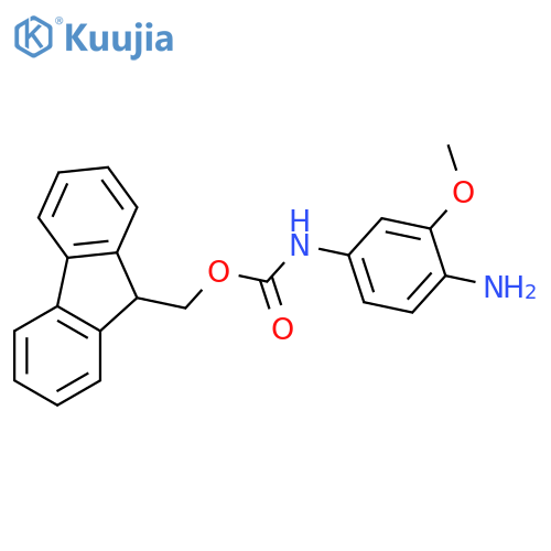 (9H-fluoren-9-yl)methyl N-(4-amino-3-methoxyphenyl)carbamate structure