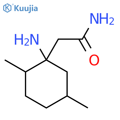 2-(1-amino-2,5-dimethylcyclohexyl)acetamide structure