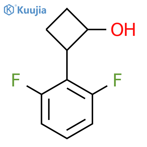 2-(2,6-difluorophenyl)cyclobutan-1-ol structure