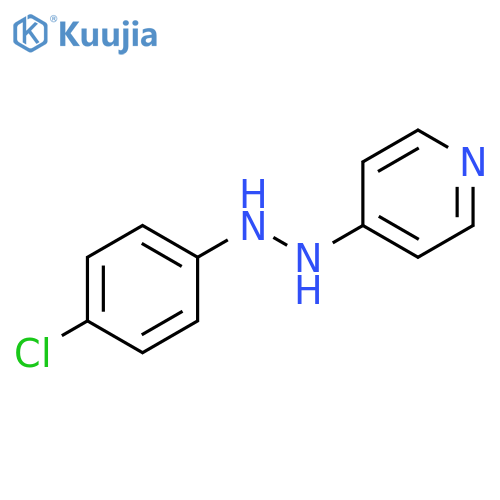 Pyridine, 4-[2-(4-chlorophenyl)hydrazinyl]- structure