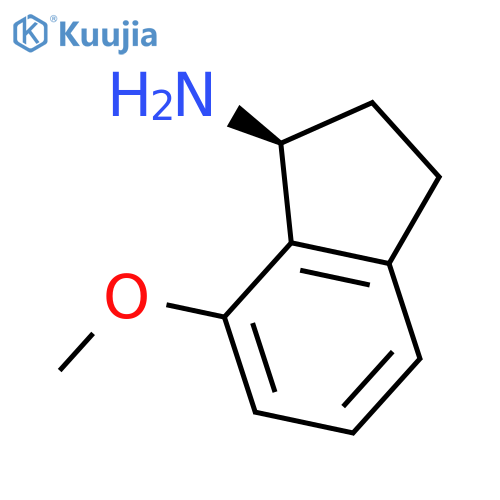 1H-Inden-1-amine,2,3-dihydro-7-methoxy-, (1S)- structure