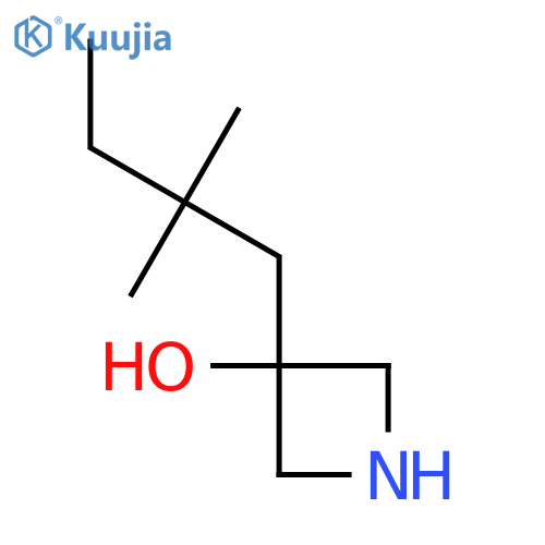 3-(2,2-dimethylbutyl)azetidin-3-ol structure