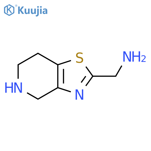 {4H,5H,6H,7H-1,3thiazolo4,5-cpyridin-2-yl}methanamine structure