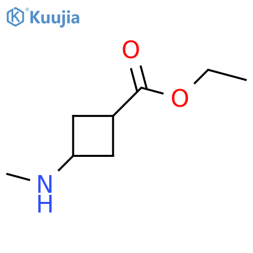Ethyl 3-(methylamino)cyclobutane-1-carboxylate structure