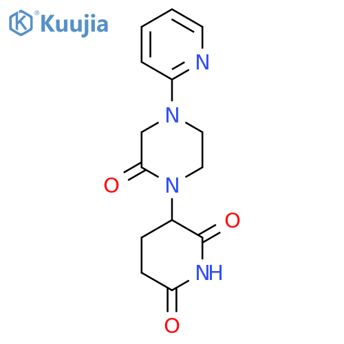 3-[2-Oxo-4-(pyridin-2-yl)piperazin-1-yl]piperidine-2,6-dione structure