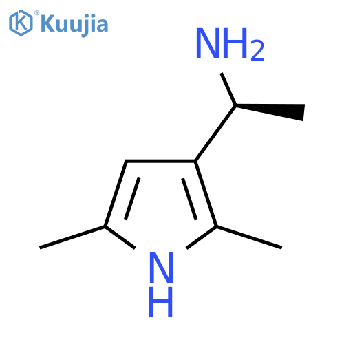 (1S)-1-(2,5-dimethyl-1H-pyrrol-3-yl)ethan-1-amine structure