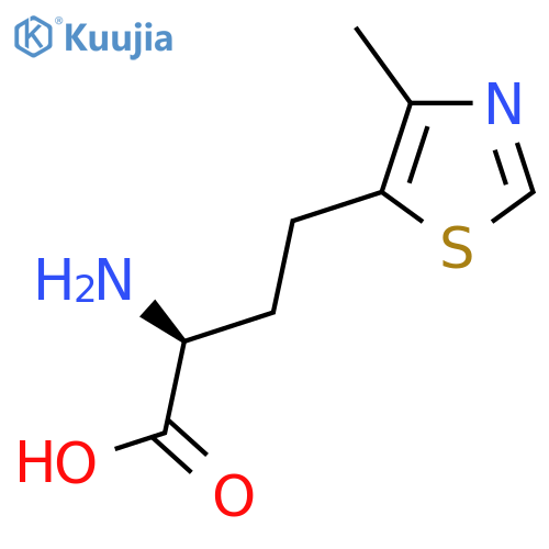 (2S)-2-amino-4-(4-methyl-1,3-thiazol-5-yl)butanoic acid structure