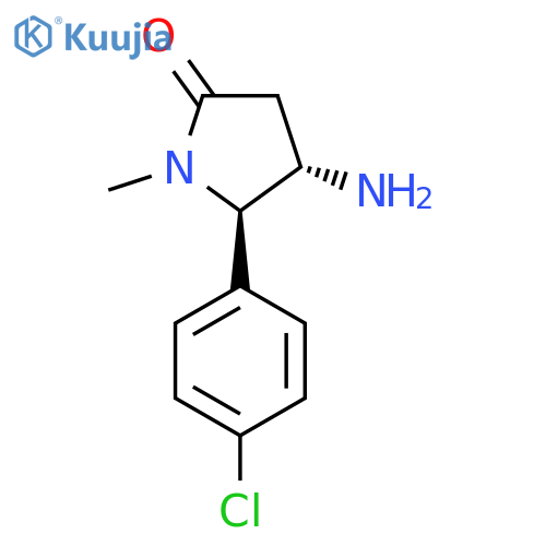 rac-(4R,5S)-4-amino-5-(4-chlorophenyl)-1-methylpyrrolidin-2-one structure