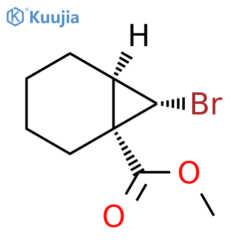 rac-methyl (1R,6S,7R)-7-bromobicyclo[4.1.0]heptane-1-carboxylate structure