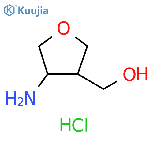 (4-aminooxolan-3-yl)methanol hydrochloride structure