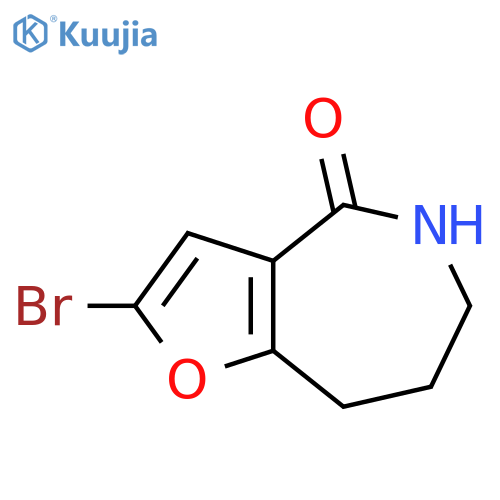 2-bromo-4H,5H,6H,7H,8H-furo3,2-cazepin-4-one structure