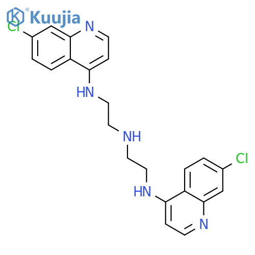 N-(7-Chloro-4-quinolinyl)-N'-2-(7-chloro-4-quinolinyl)aminoethyl-1,2-ethanediamine structure