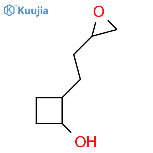 2-2-(oxiran-2-yl)ethylcyclobutan-1-ol structure