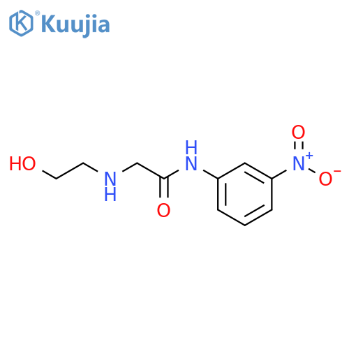 2-[(2-hydroxyethyl)amino]-N-(3-nitrophenyl)acetamide structure