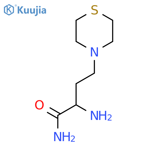 2-amino-4-(thiomorpholin-4-yl)butanamide structure