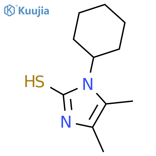 1-CYCLOHEXYL-4,5-DIMETHYL-1H-IMIDAZOLE-2-THIOL structure