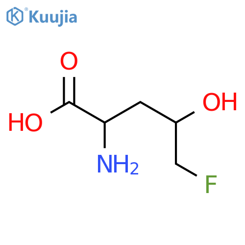 2-amino-5-fluoro-4-hydroxypentanoic acid structure