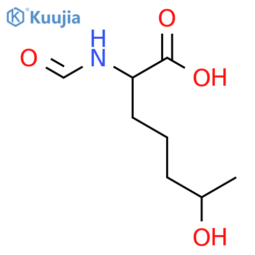 6-hydroxy-2-formamidoheptanoic acid structure