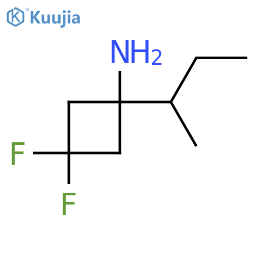 1-(butan-2-yl)-3,3-difluorocyclobutan-1-amine structure