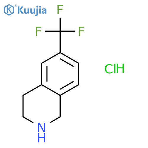 6-(Trifluoromethyl)-1,2,3,4-tetrahydroisoquinoline hydrochloride structure