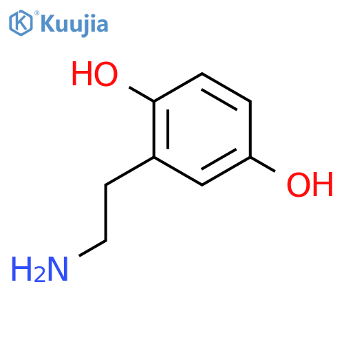 2,5-Dihydroxyphenethylamine structure