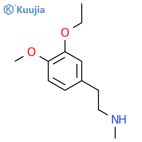 2-(3-ethoxy-4-methoxyphenyl)ethyl(methyl)amine structure